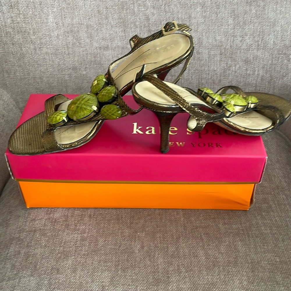 Vintage Kate Spade jeweled heels